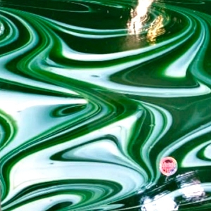 Dark Green OpalArt Oceanside COE 96 OGT-OA22076