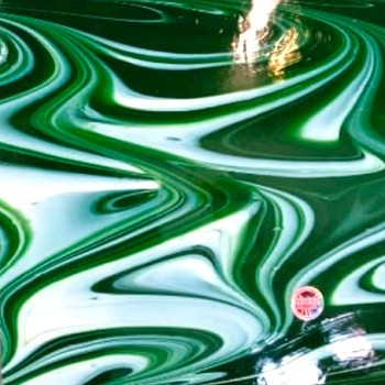 Dark Green OpalArt Oceanside COE 96 OGT-OA22076